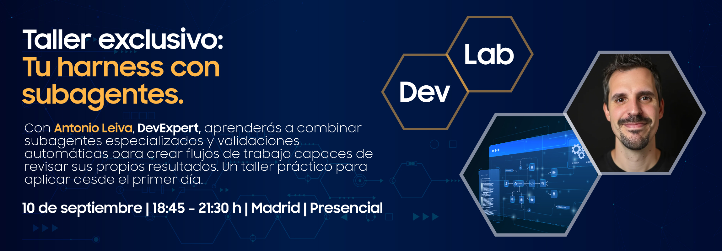 Taller de IA: Tu harness con subagentes: cómo montar un flujo de trabajo que se valide a sí mismo