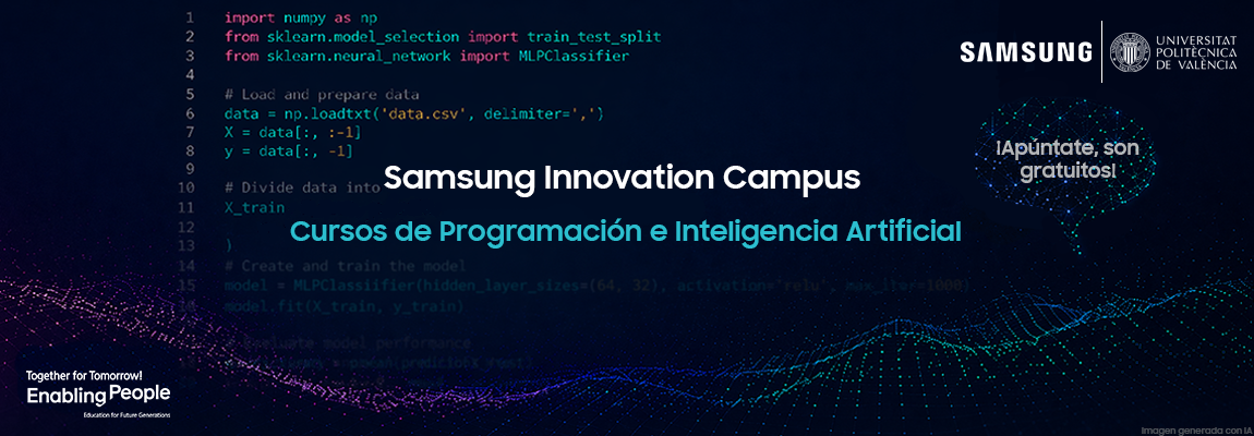 Samsung Innovation Campus Curso de GenAI + Programación Python 2026 (UPV): Turno tarde