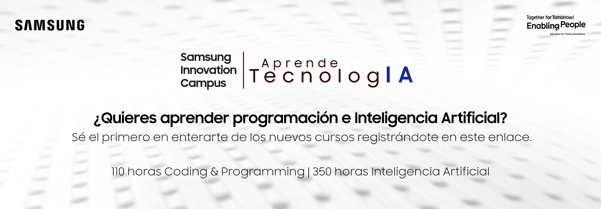 Preinscripción cursos Samsung Innovation Campus 2026
