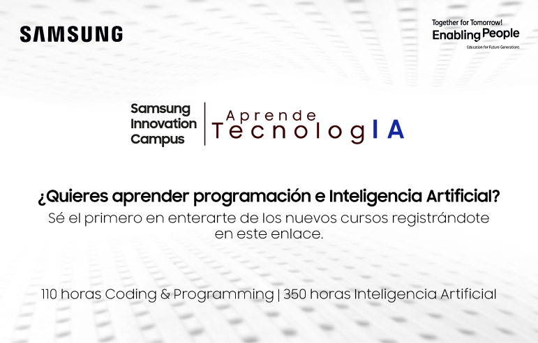 Preinscripción cursos Samsung Innovation Campus 2025