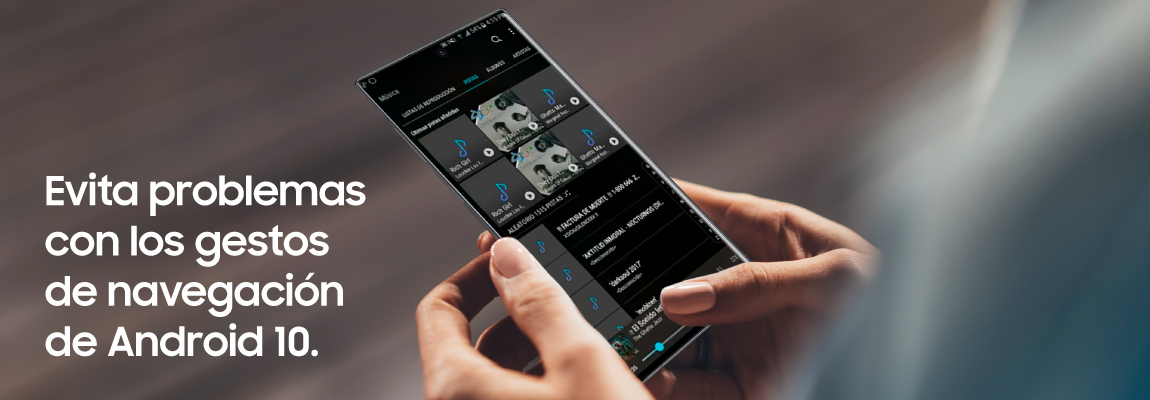 Gestión de gestos de navegación en Android 10